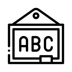 blackboard line icon