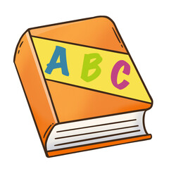 Book in back to school concept illustration