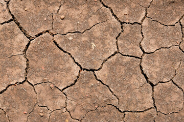 Wall texture soil dry crack pattern of drought lack of water of nature brown old broken background.