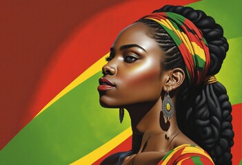 Fototapeta premium Celebrating Black Heritage: A Tribute to African-American Culture