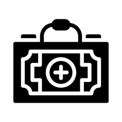 first aid kit glyph icon
