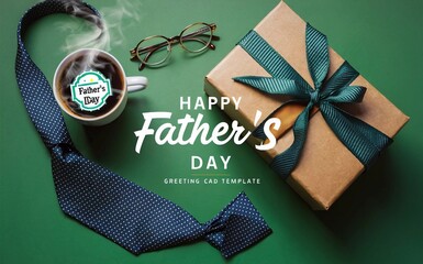  a emplty card,Happy Fathers Day greeting card template