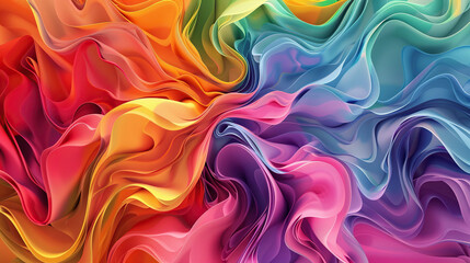 Obraz premium Abstract colorful background with waves texture design pattern water light silk illustration wave color blue backdrop wallpaper swirl motion fire soft liquid fabric flame art colors artistic red 