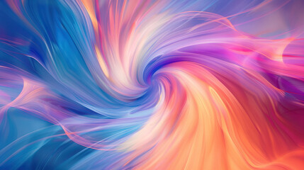 Abstract colorful background with waves, colorful light wallpaper design illustration fractal color art pattern texture rainbow swirl backdrop decoration