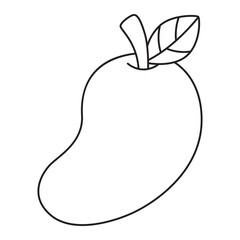 mango fruit line icon.