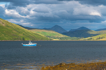 boat on the lake (scottish loch)