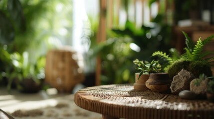 Biophilic Interior Design with Lush Green Plants