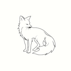 wolf coloring page for kids