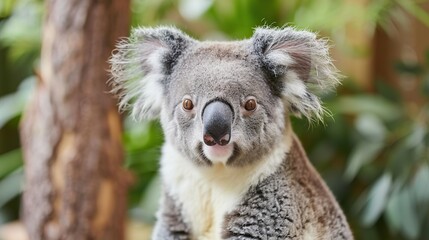 Naklejka premium portrait of Koala cute face