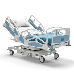 Modern Hospital Bed with Adjustable Features and Comfortable Design for Patient Care in Medical Facilities