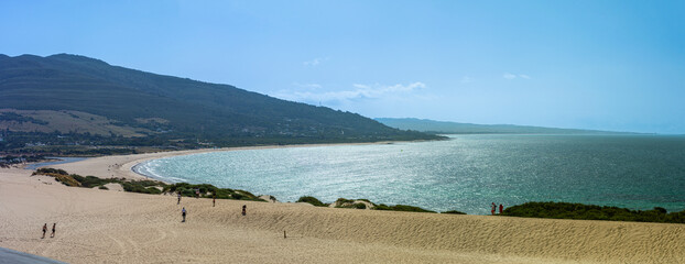 Valdevaqueros Dune in Tarifa, Strait of Gibraltar, Spain