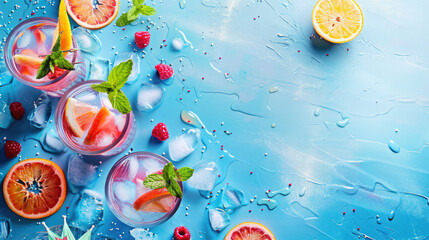 Background for a Cocktail Party or summer event invitation, inspiration for a card, poster, flyer or similar with copy space