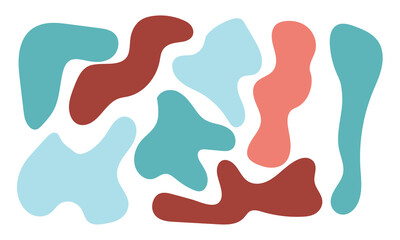 Liquid, organic blobs, y2k style squiggles, groovy doodle wavy stripes inscribed in a rectangle long banner shape. Bold scribbles, lines. Black fluid graphic design element, text background in eps 10.