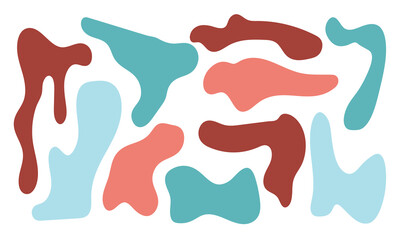 Liquid, organic blobs, y2k style squiggles, groovy doodle wavy stripes inscribed in a rectangle long banner shape. Bold scribbles, lines. Black fluid graphic design element, text background in eps 10.