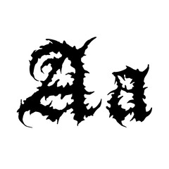 Horror old english and halloween font