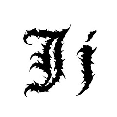 Horror old english and halloween font