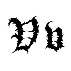 Horror old english and halloween font