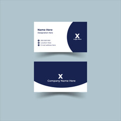 Professional, modern, creative, minimal, simple, corporate business card in vector design template for corporate branding.