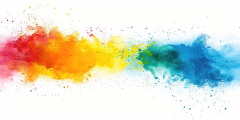 Fototapeta premium A stunning digital abstract of splash effects in blue, green, and yellow, reminiscent of the Brazilian flag.