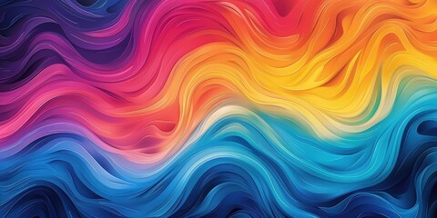 A dynamic and vibrant image featuring an abstract design with watercolor patterns in blue, green, yellow, and orange, creating a sense of depth and motion.