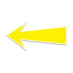 hand drawn quirky cartoon arrow. isolated on white background. Vector illustration. EPS 10 