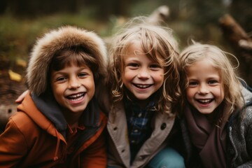 Fototapeta premium Portrait of diverse children in kindergarten