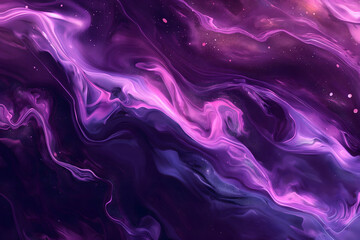 Obraz premium Enigmatic Cosmic Nebula in Radiant Pink Hues