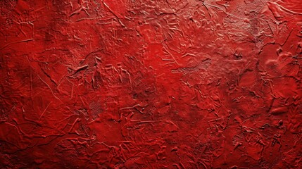 Red Textured Abstract Art