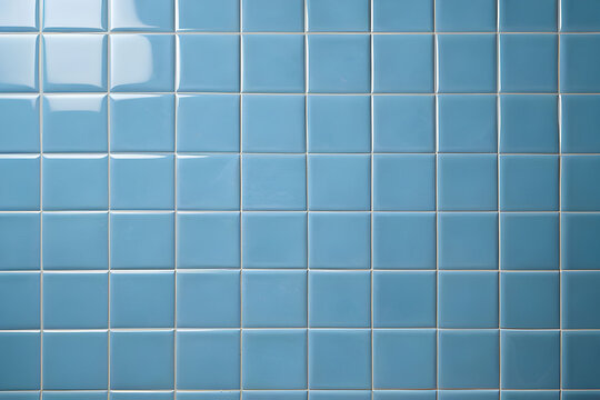 Parede textura de cer&acirc;mica azulejo ladrilhos azuis de banheiro ou piscina mockup