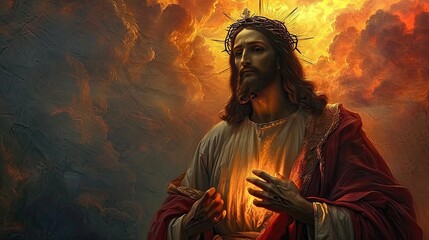 Sacred Heart of the Lord, Jesus Christ with immaculate heart