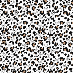 
animal leopard background texture seamless pattern, cat print