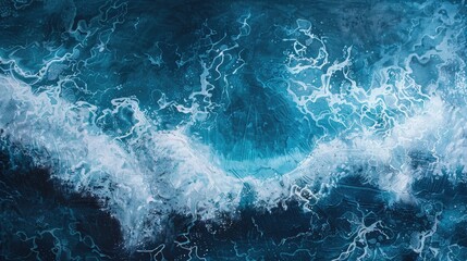Ocean s sea foam abstraction amidst dark stormy waves