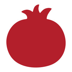 pomegranate fruit icon.