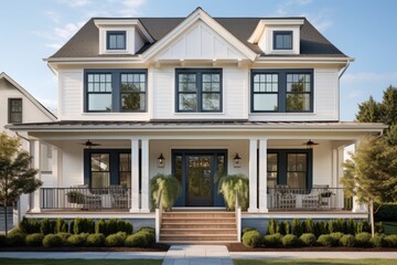 Exterior of a modern traditional house