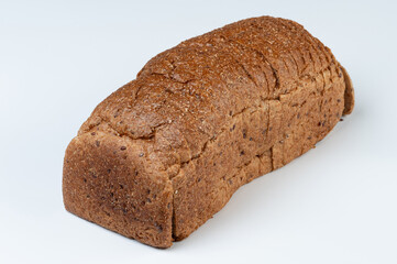 Crusty brown sliced bread