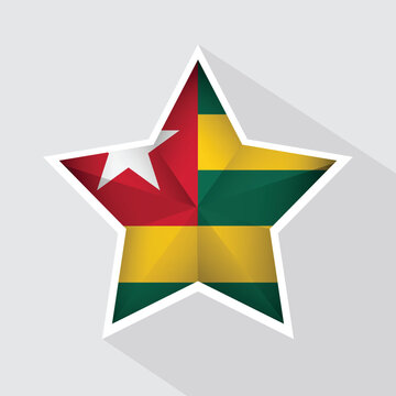 recommend clip art: Togo Flag Star Shape Icon