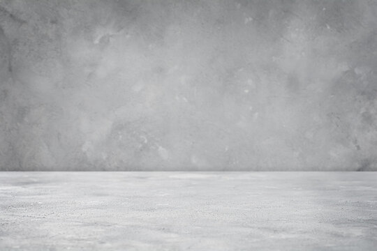 Gray concrete wall floor background with copy space