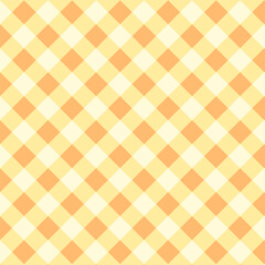 Gingham seamless pattern.Checkered tartan plaid repeat pattern in yellow.Geometric vector illustration background wallpaper	