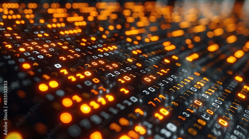 Aufkleber mesmerizing bokeh lights - a captivating display of vibrant colors and reflections
