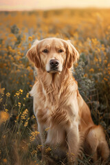Obraz premium golden retriever dog