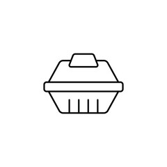 Food Container icon design with white background stock illustration