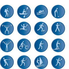 Exercising, Sport, Gym, Fitness, Games, Icons, Vector and Illustration