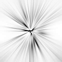 Obraz premium Black and white zoom motion effect. Abstract background.