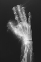 Ghostly X-ray style image of a hand 