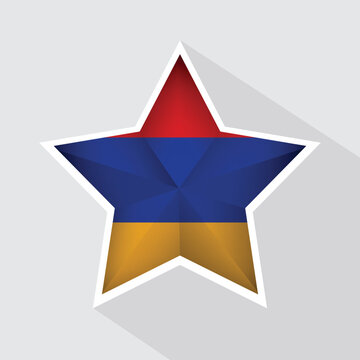 recommend clip art: Armenia Flag Star Shape Icon