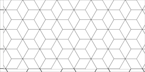Hexagon seamless pattern. Abstract background with lines. Modern simple style hexagonal graphic concept. Background with hexagons.