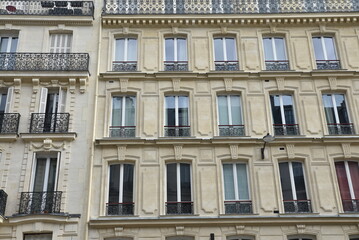 Immeubles haussmanniens à Paris. France