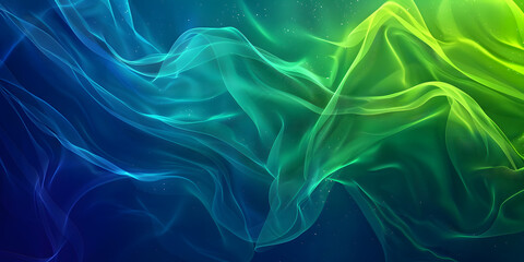 Fototapeta premium Dynamic gradient from electric blue to neon green, evoking energy and innovation, perfect for sports equipment or futuristic tech
