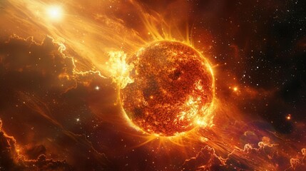 Obraz premium sun in space