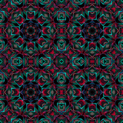 Seamless pattern in art nouveau style. slabs with complex symmetrical patterns are suitable for seamless printing.